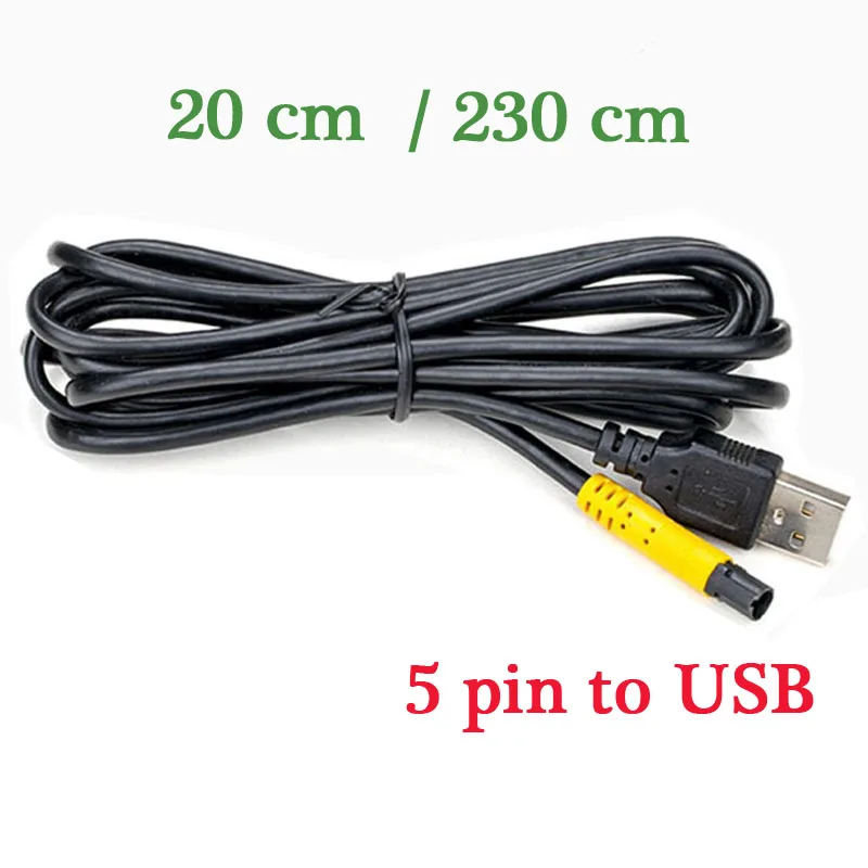 

20 Cm/2.3 Meters Android Car Mounted Screen Navigation Usb Driving Recorder To 5-pin Usb For Recorder Cable