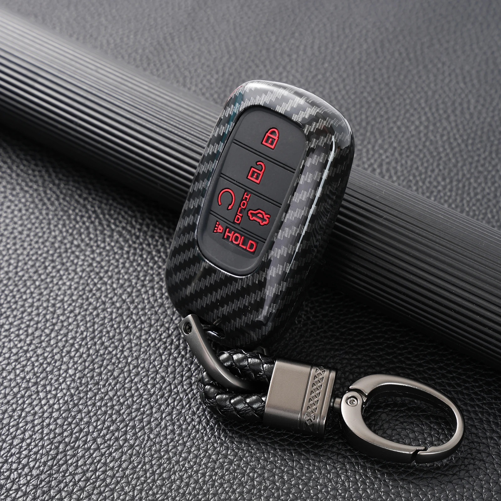 Carbon Fiber Car Key Cover Case Shell For Honda Civic Accord Pilot HRV HR-V CRV CR-V 2022 2023 2024  keyless Remote Key Fob