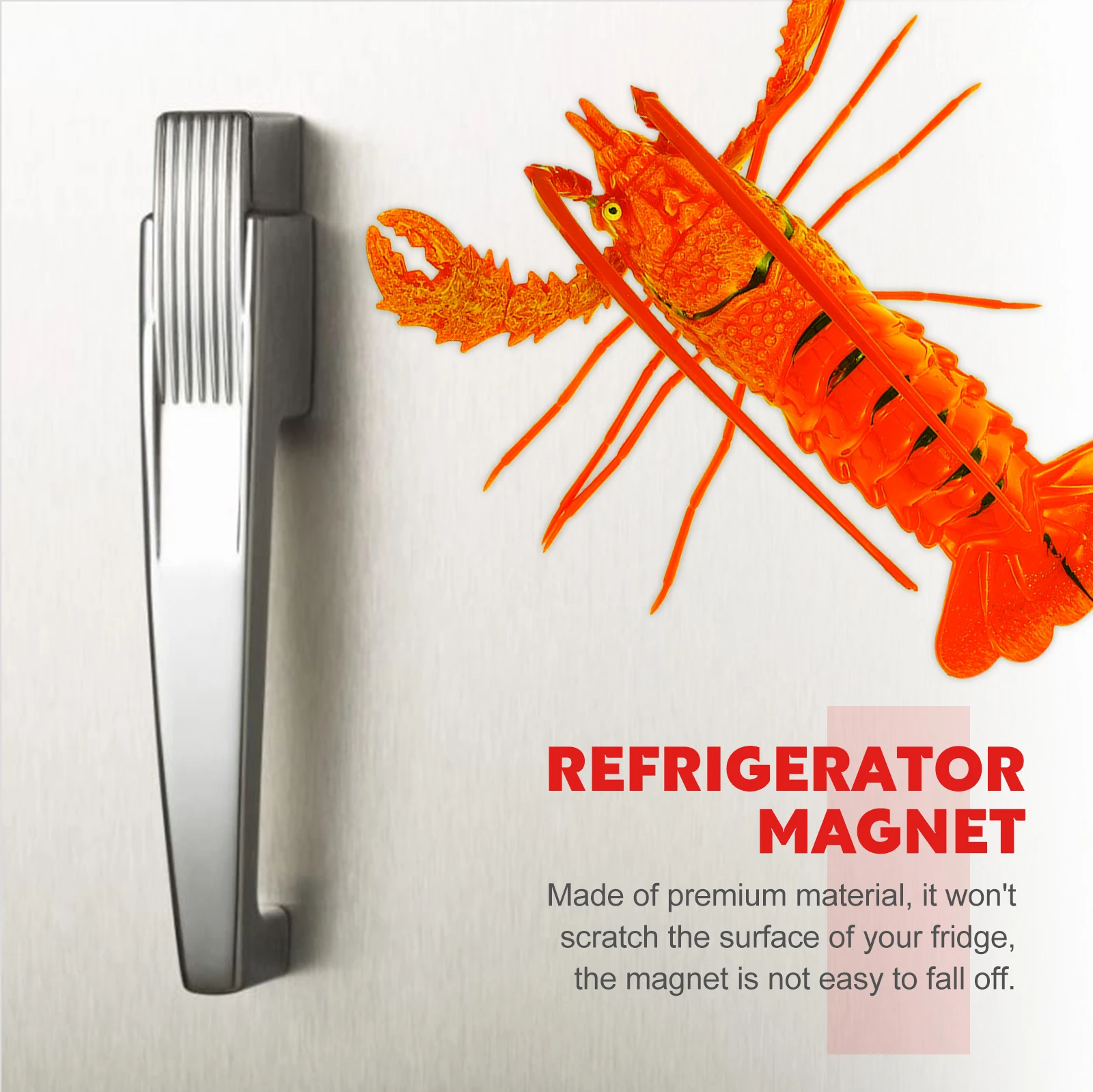 

1Pcs Fun Red Lobster Refrigerator Magnet Premium Quality Plastic Fridge Decor Easy to Remove No Scratch Gift for Family Friends