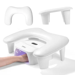 New Arrival Manicure Comfortable Tilt Soft Nail Arm Rest Professional PU Leather U Shape Nail Hand Pillow for Manicure Salon Use