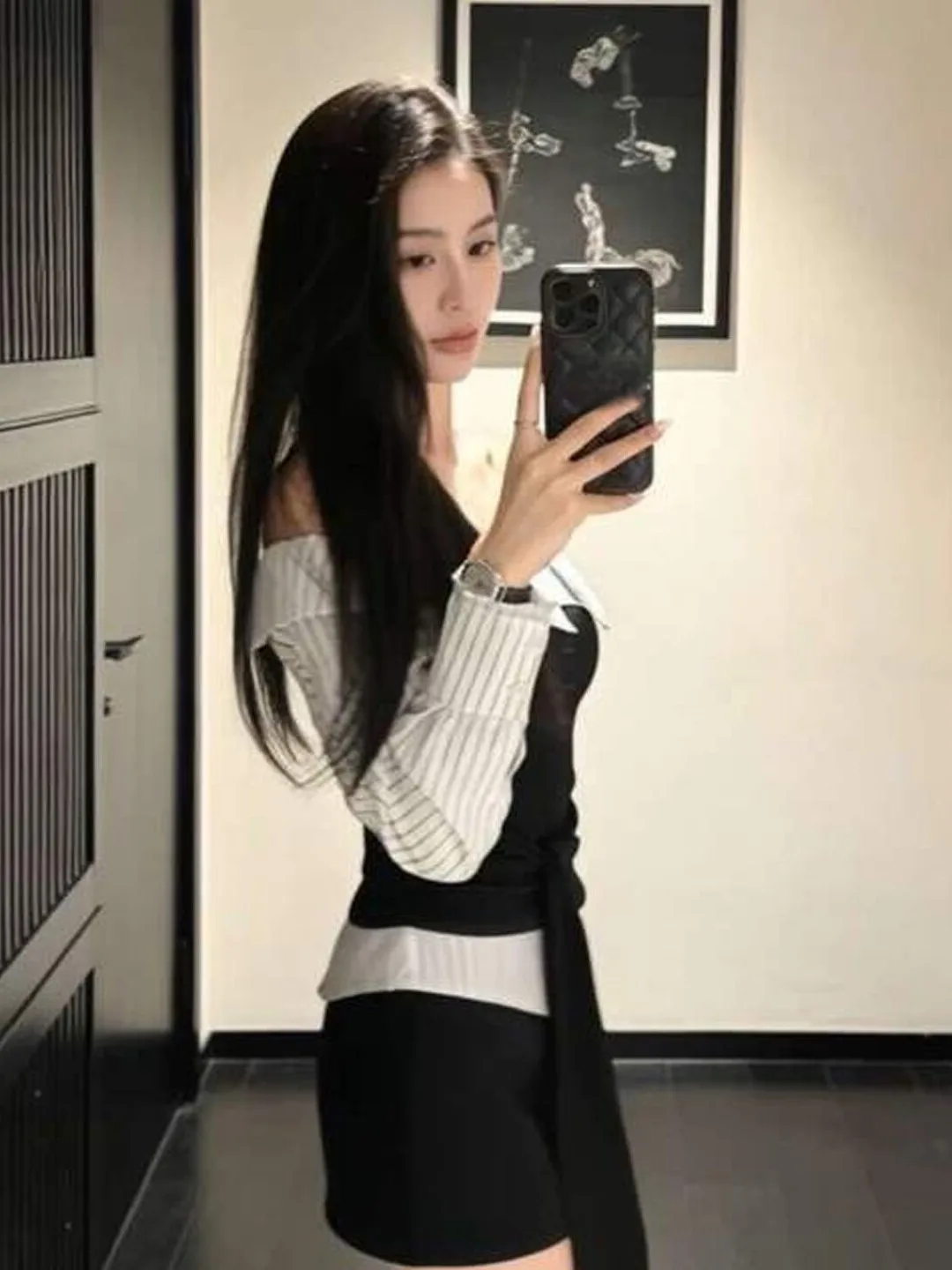 

Korean Style One Shoulder Top And Half Skirt Set Gentle Style Very Beautiful Two Piece Set Spring 2025 Comfortable Cotton Mat...