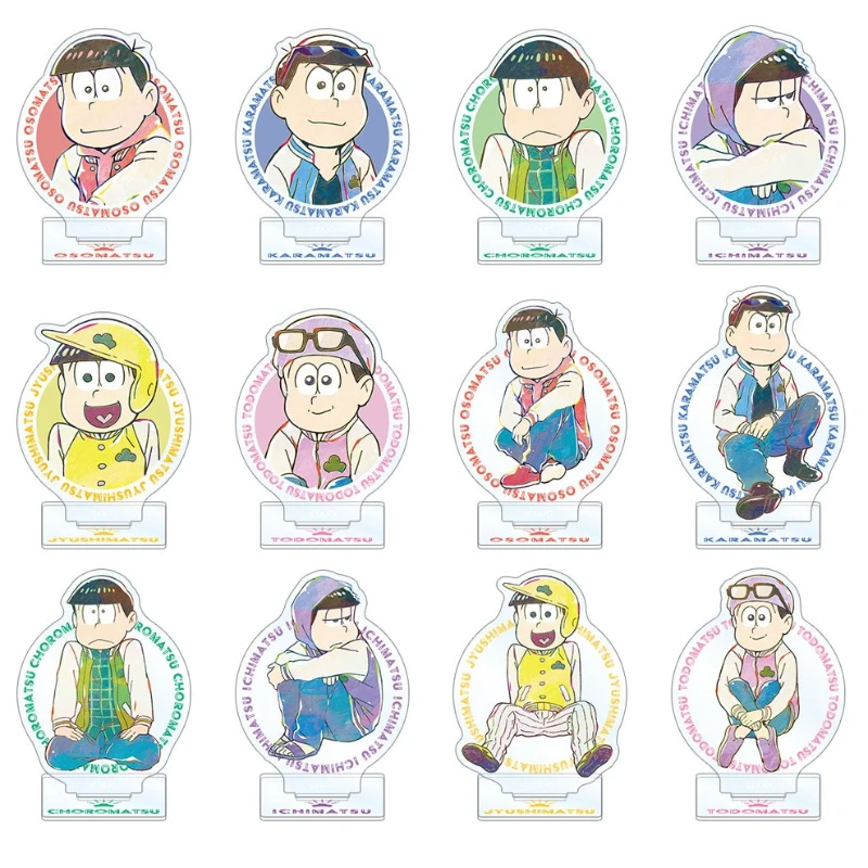 Gioco Choromatsu Todomatsu Karamatsu supporto acrilico bambola Anime Ichimatsu muslimex Mini figura modello piatto Cosplay giocattolo per regalo