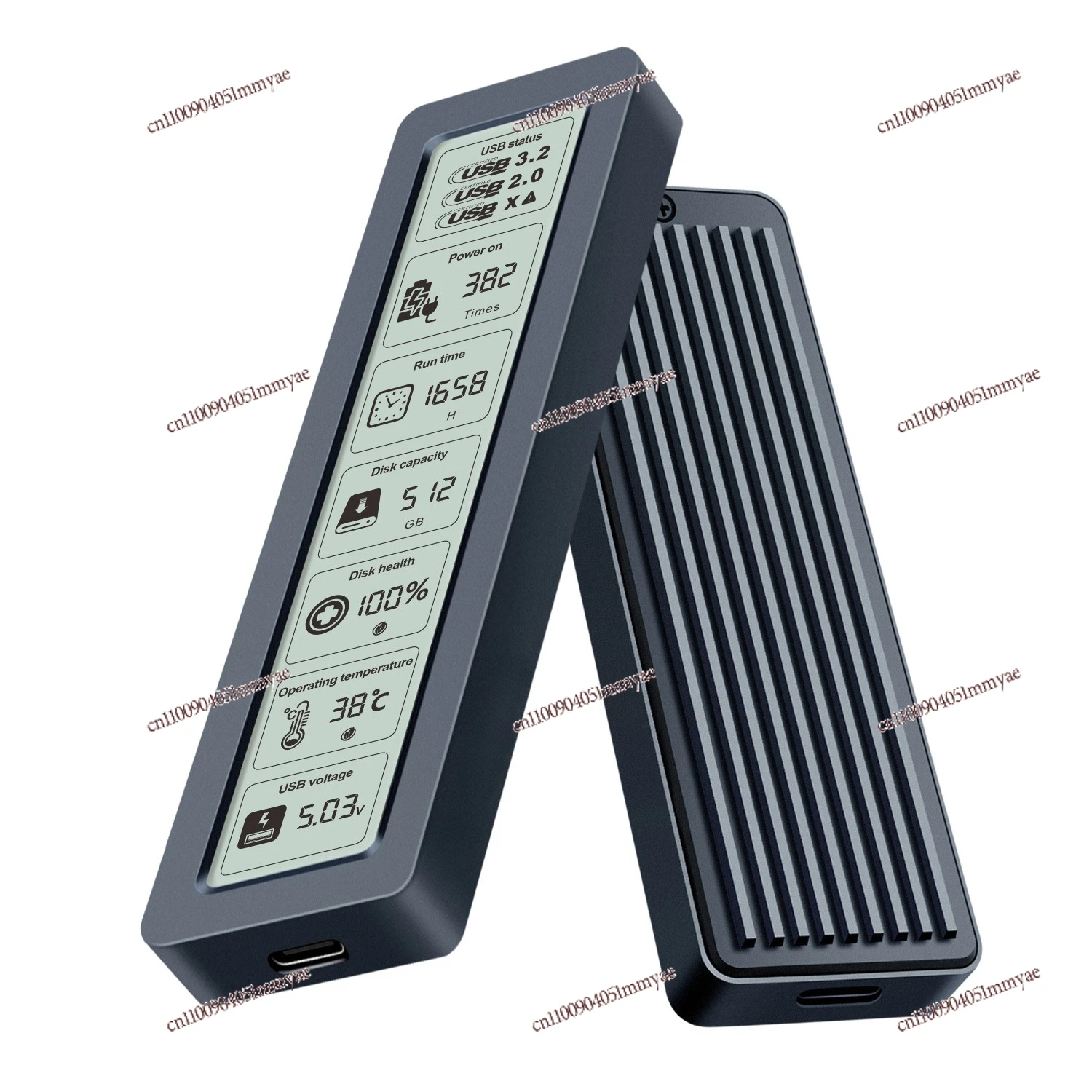 

Intelligent Digital Display Hard Disk Case M2 with Display Screen NVME Protocol Solid State External Shell Large Screen