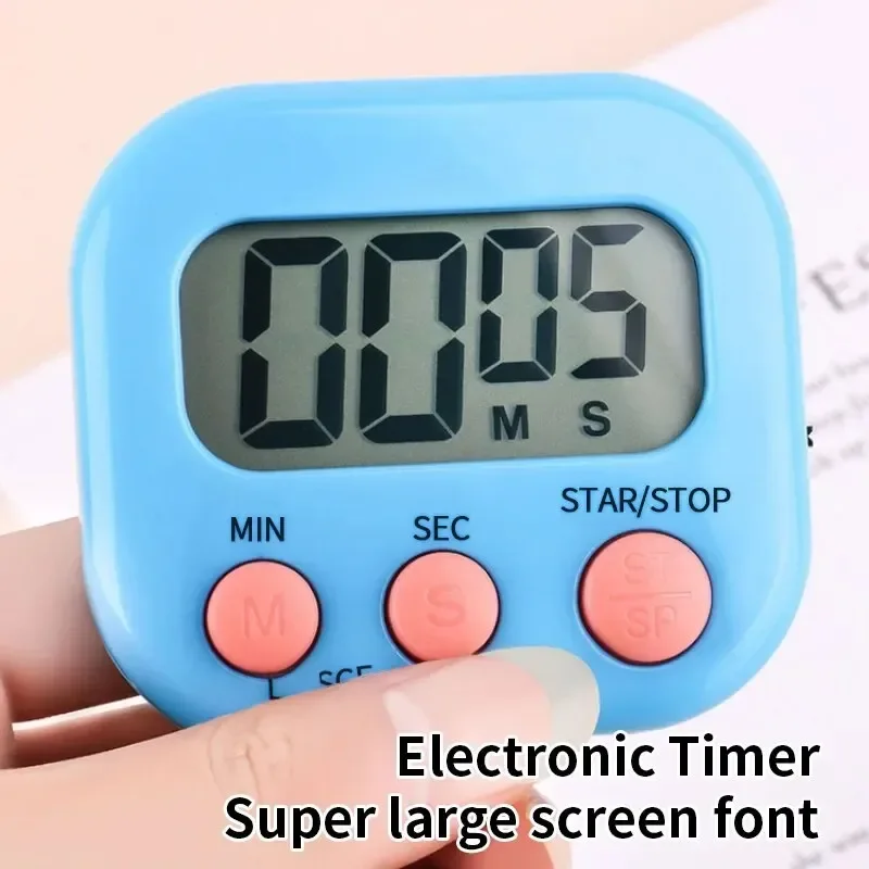 LED Counter Display Alarm Clock Timer Manual Electronic Countdown Timer Kitchen Cooking Shower Learning Stopwatch Bell Digital