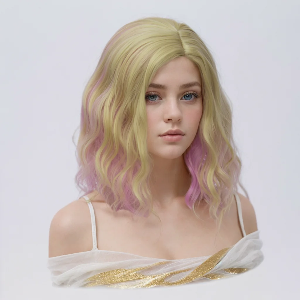MSIWIGS Woman Purple 22 colors Cosplay Wig Short Wavy Synthetic Heat Resistant Hair Pink Blonde Ombre Cos Wig
