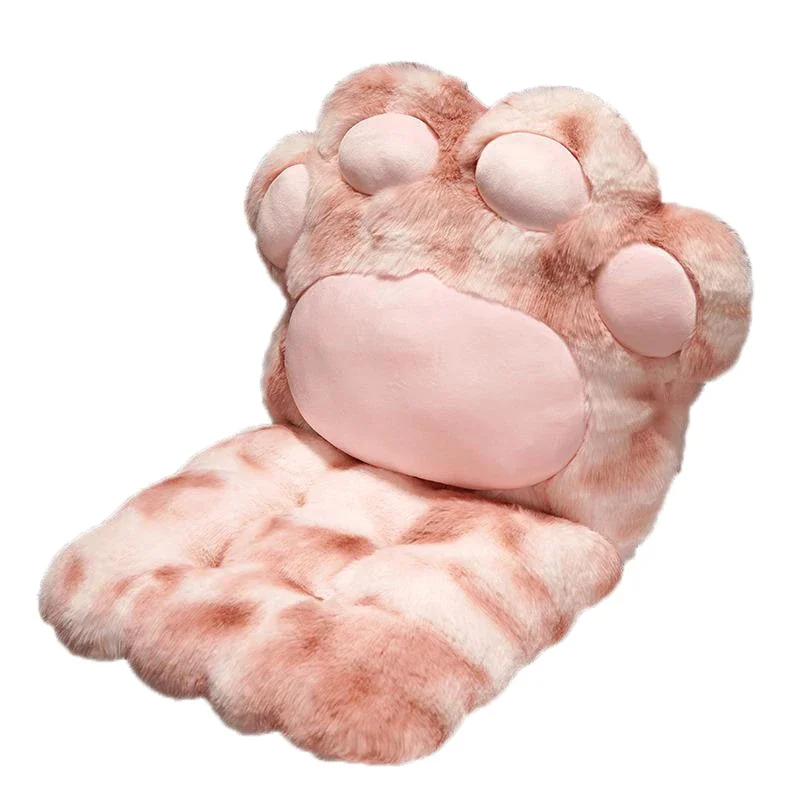 

Cat Paw Pillow Back Soft Pillows Household Plush Chair Cushion Sofa Cushion Ground Integrated Plush Back Rest Throw Pillow