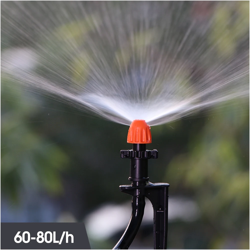 MUCIAKIE 30-50M Misting Spray Drip Irrigation System 2-IN-1 Watering Smart Kit Garden Patio Greenhouse Irrigator Tool Adjustable