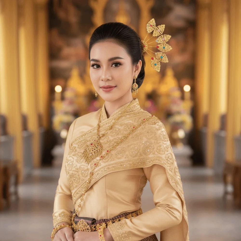 Gold Thai Metal Lea…