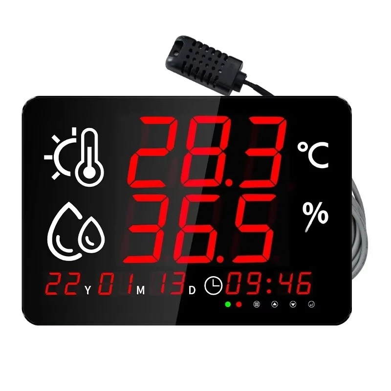 

Professional Temperature Humidity Meter with External Probe High Accuracy for Industrial HVAC Laboratory Use