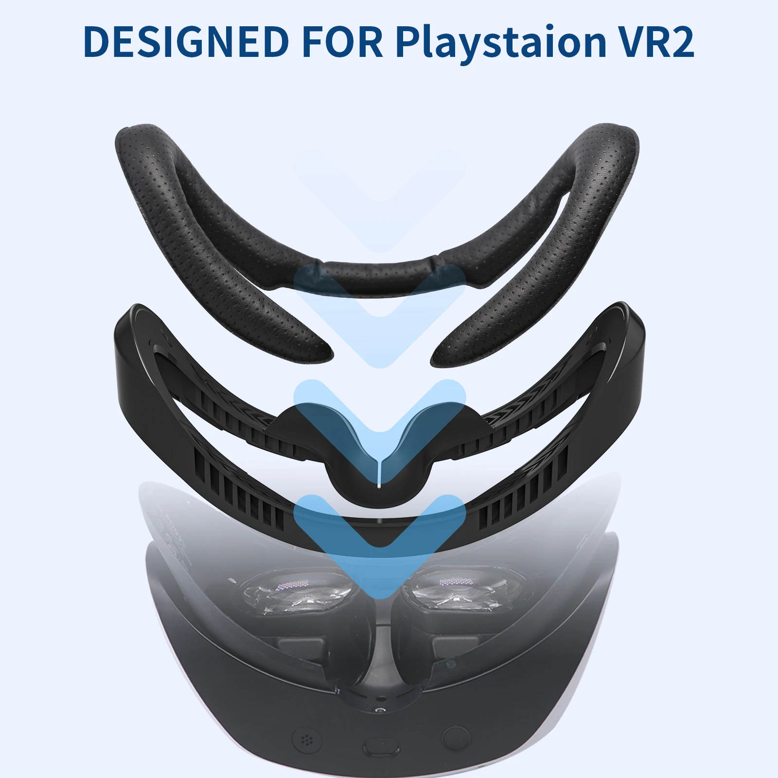 VR-подушка для лица для Playstation VR2, PSVR2 Фитнес-интерфейс для лица Подушка для защиты от запотевания, защита от пота, дышащий набор подушек из пеноматериала