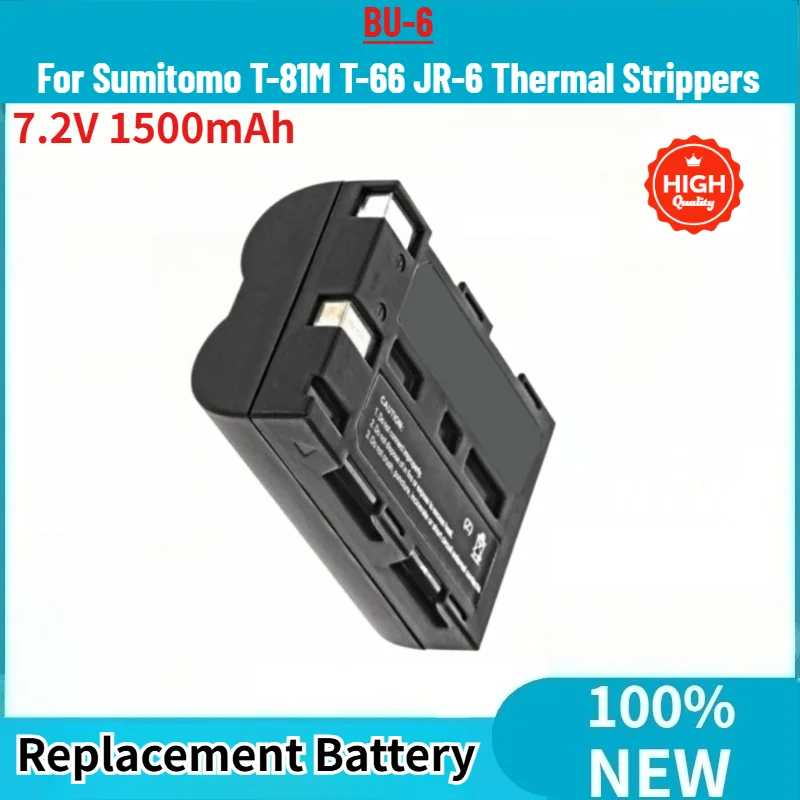 High Quality 7.2V 1500mAh BU-6 Battery for Sumitomo T-81M T-66 JR-6 Thermal Strippers Brand New Replacement Battery