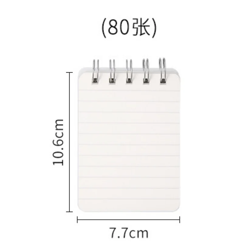 80 Sheets Mini Coil Pocket Notepads Portable Mini Notebooks Creative Student  Sketchbook Korean Stationery