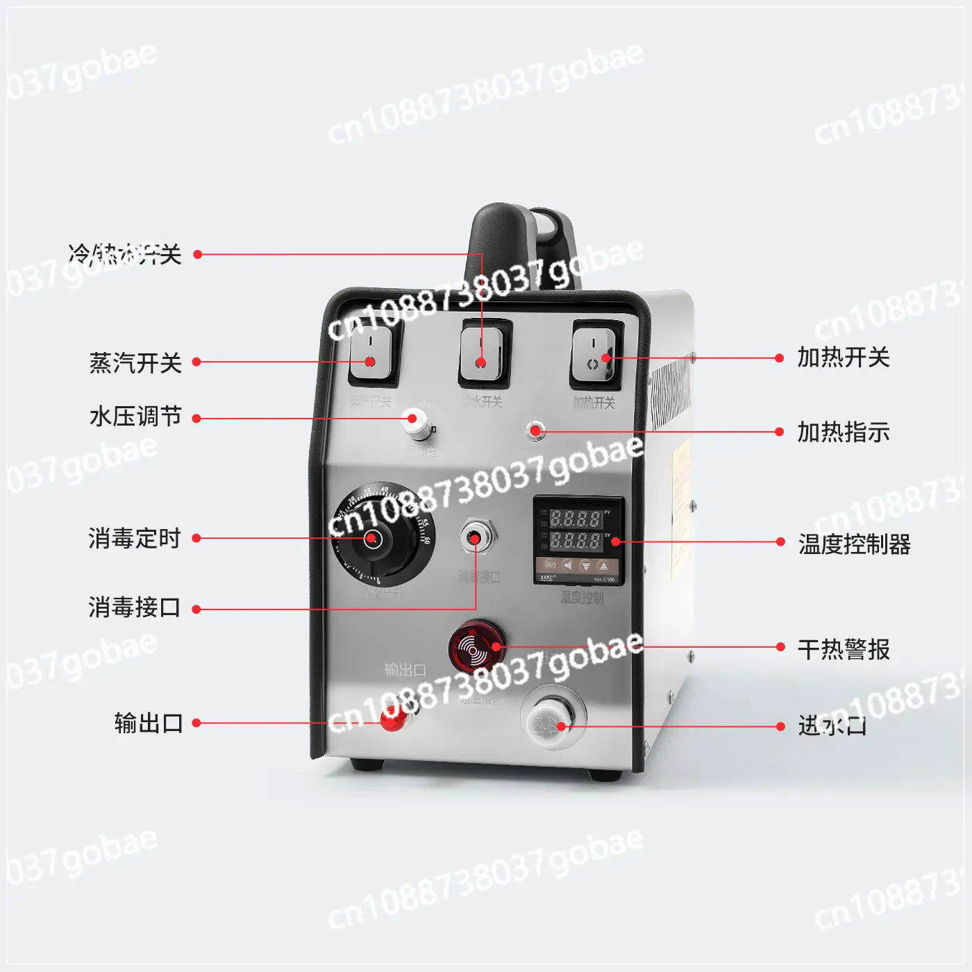 High pressure steam cleaner Air conditioner water heater High power high pressure cleaning