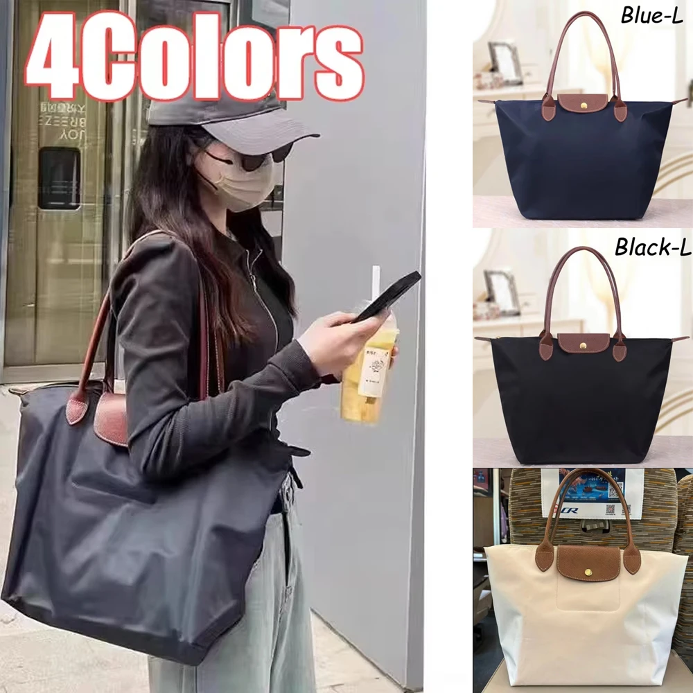 2024 New Large Capacity Classic Tote Bag Folding Designer Fashion Casual Shoulder Bag Women High Quality nylon Handbags sac