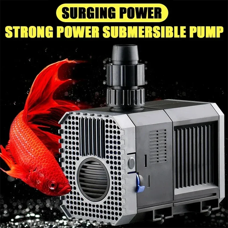 

High Power Aquarium Submersible Pump 65/80/100100W Fish Tank Recirculation Purifier Filter Fountain Pump Aquarium Fish Tank