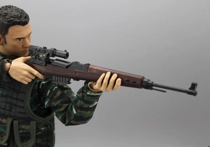 1:6 Scale G43 Semi-automatic Rifle 4D Gun Model Coated Plastic WWII Military Model Accessories for 12