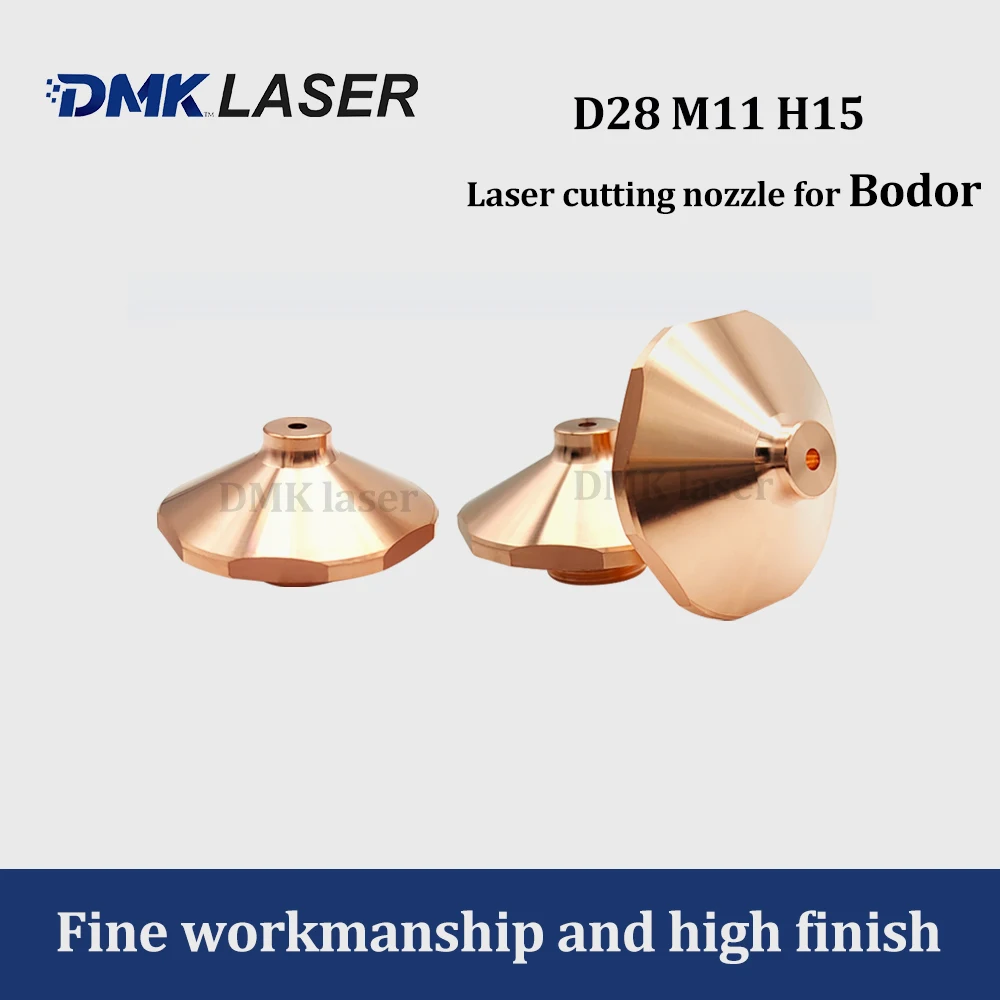 Bodor Laser Cutting Nozzles D28 M11 H15 Double/Single Caliber 1.0-5.0 For Bodor Hans CNC Fiber machine