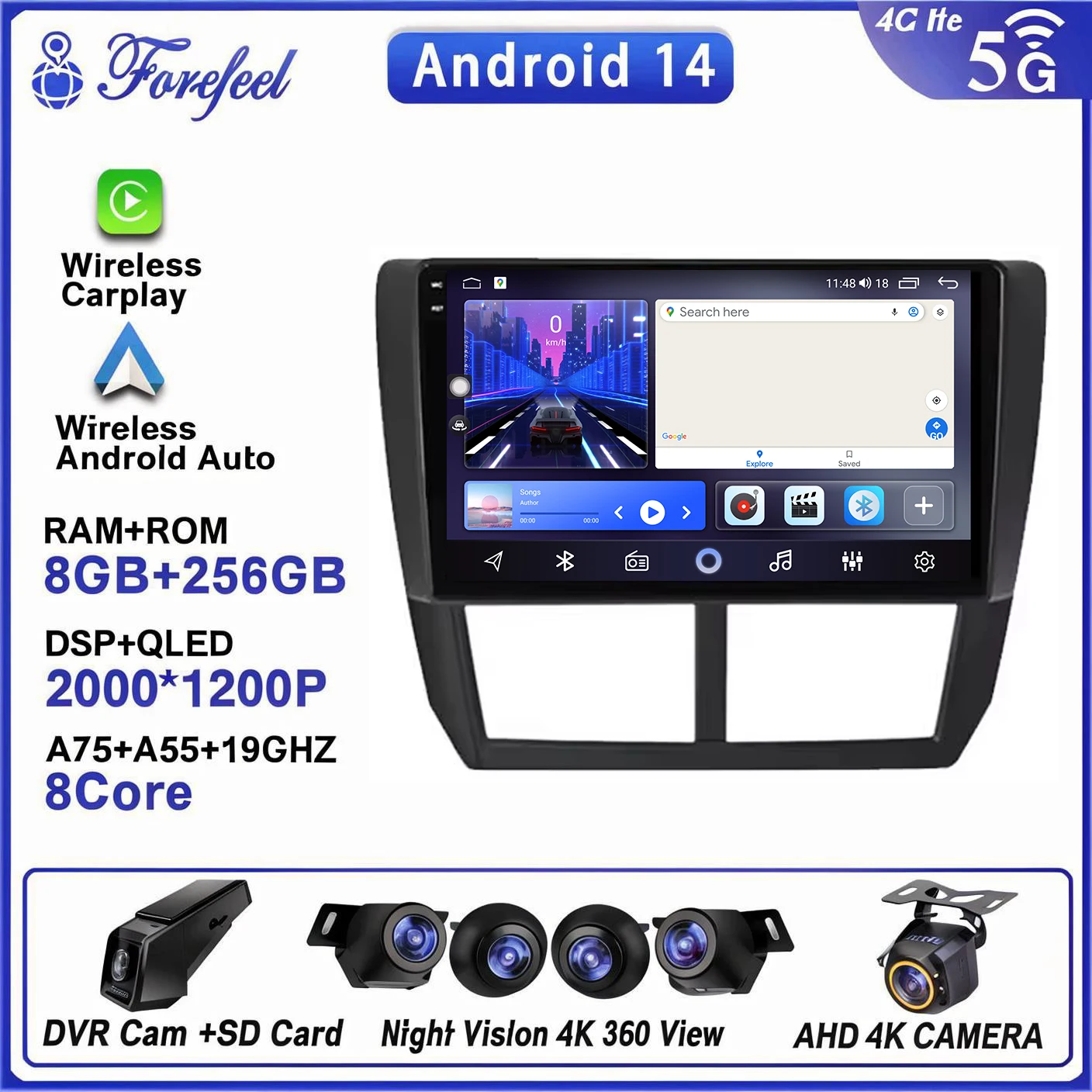

Auto Radio Car Android 16 For Subaru Forester 3 2007 - 2013 For Impreza Car Radio Stereo Head Unit Multimedia Player 2K Dvd