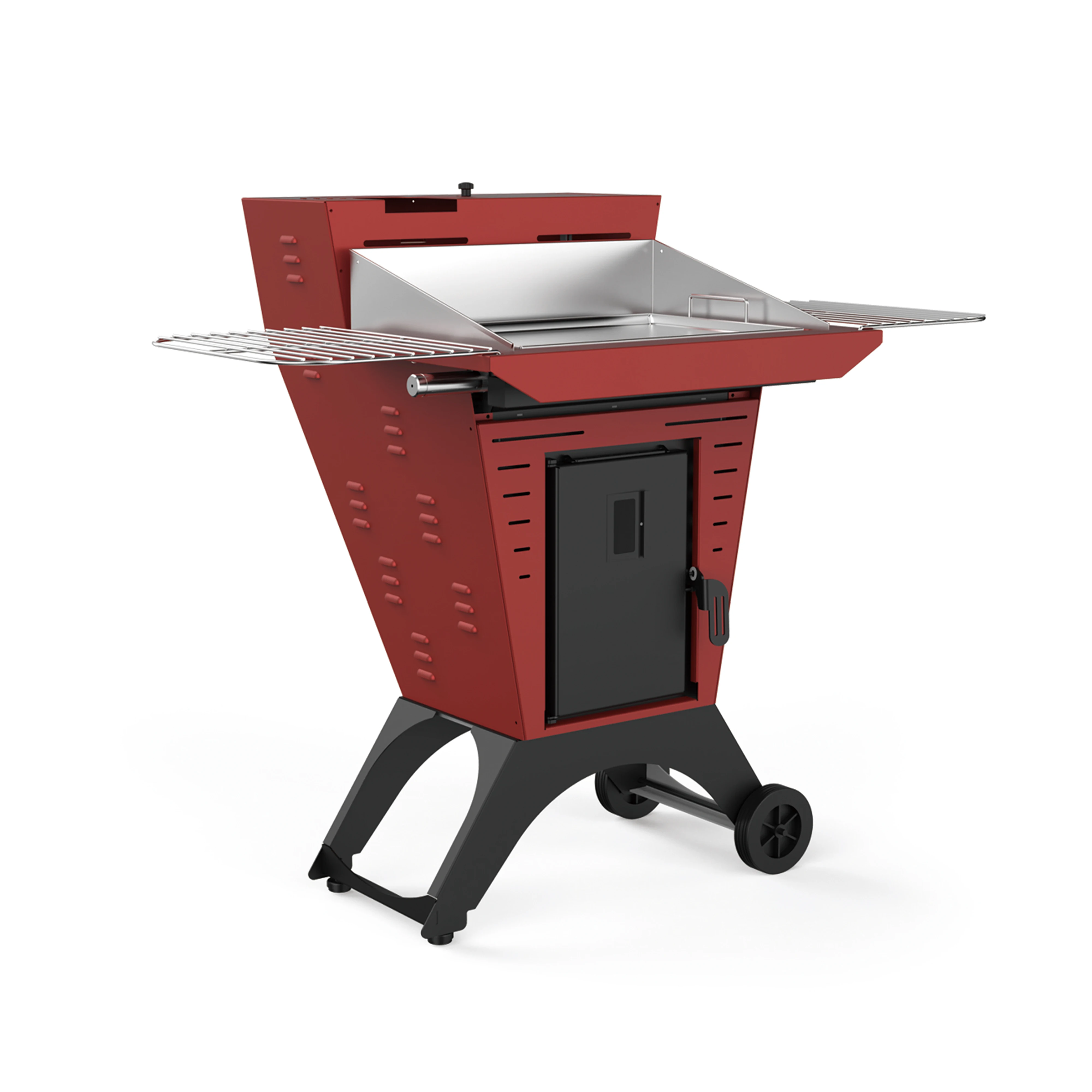 

BBQ01 10.5KW Freestanding Outdoor Removable Modern Style Smokeless BBQ Grill Pellet Stove for Camping & Kitchen Cooking