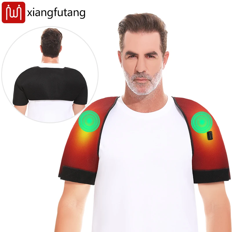 

Heating Shawl Shoulder Vibration Massager Electric Heated Shoulder Wrap for Shoulder Pain Relief and Sports Injuries Recovery