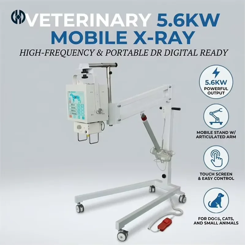 Portable 5.6KW Veterinary X-Ray Machine with 10.4