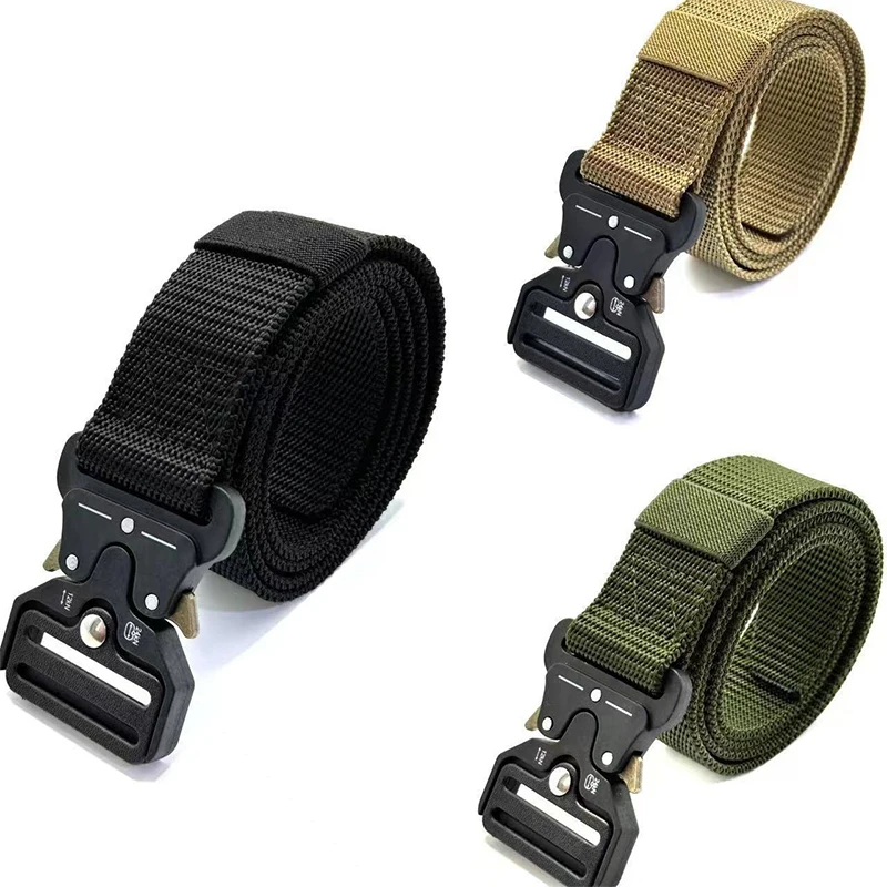 Outdoor Hunting Multifunctional Tactical Canvas Belt High Quality Men Belt