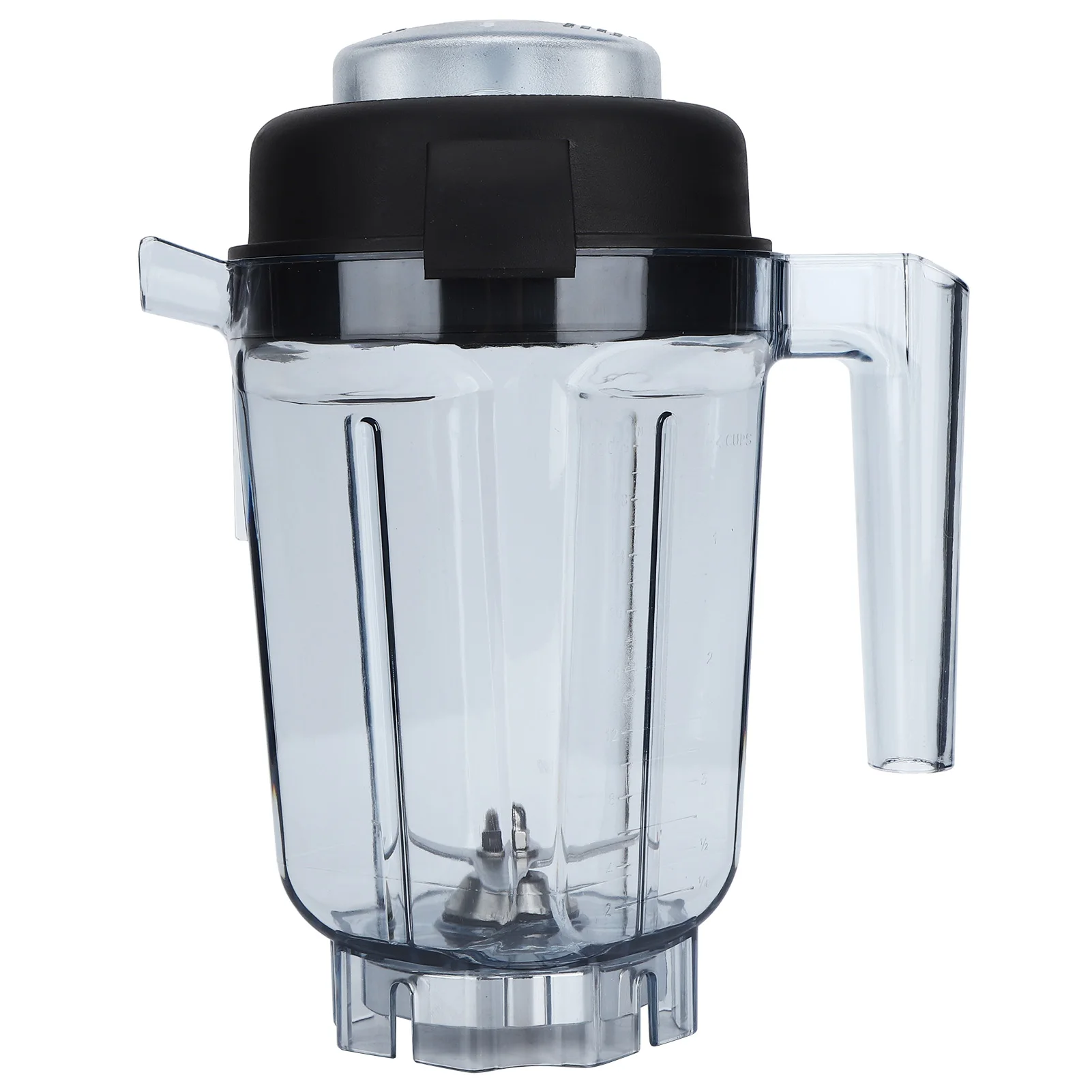 Contenedor para licuadora de alimentos transparente Vitamix, contenedor con tapa de hoja, accesorios de repuesto aptos para contenedor Vitamix de 32oz