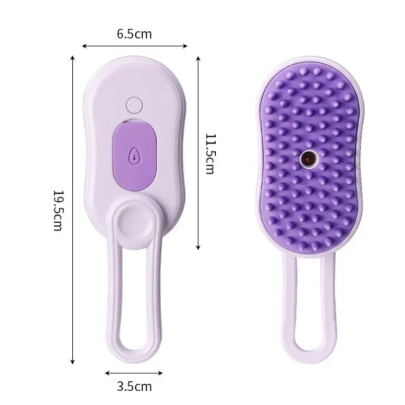 Cat Steam Brush Electric Spray Cat Hair Brush 3 in 1 Dog Steam Brush for Massage Pet Grooming  Pet Hair Remover  Pet Accessories