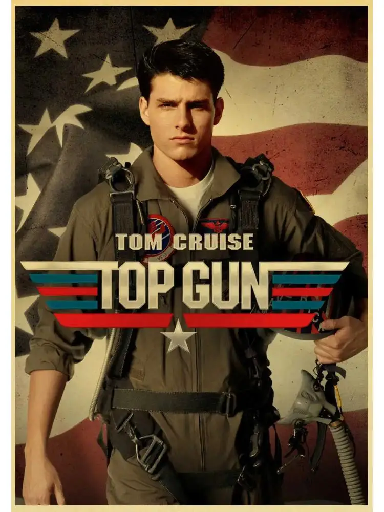 TV Series Inspired Art Canvas Poster Top Gun Retro Print Ideal for Living Room Decor Enhances Home Wall Aesthetics