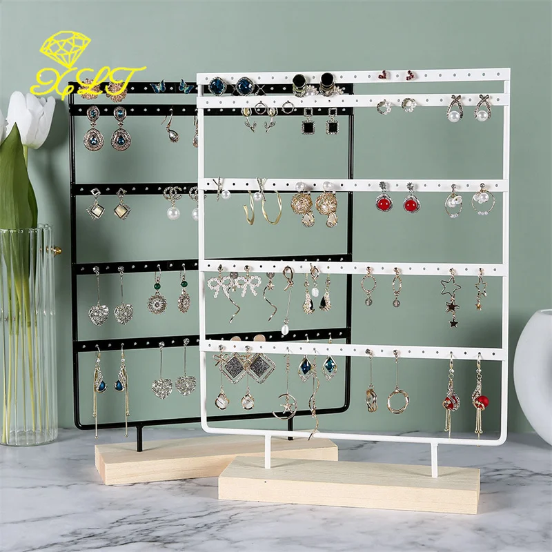 

110 Holes Stud Earrings Display Rack Metal Jewelry Stand Holder Earring Showcase Organizers Packaging Display Wholesale