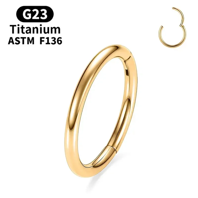 G23 Titan Nasenpiercing F136 Implantatqualität 14G 16G 18G 20G Clicker Diaphragma Tragus Piercing Sexy Körperschmuck Großhandel