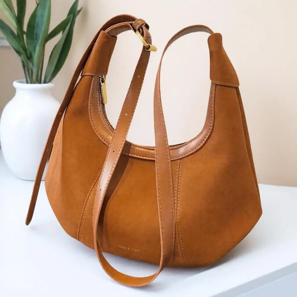 

Retro Fashion Crossbody Shoulder Bag for Women PU Leather Waterproof Adjustable Strap for Travel Shopping Dating