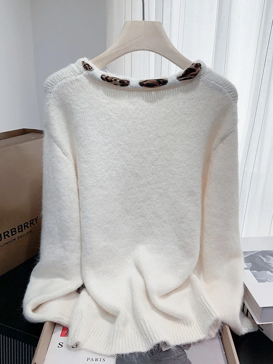 Top in maglia a sirena caramello da donna all'inizio dell'autunno Guangzhou tredicesimo viso Daliang maglione di lana di media lunghezza che copre il sedere