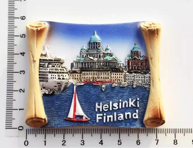 Helsinki, Capital of Finland tourism souvenir  kitchen decoration magnetic refrigerator stickers fridge magnets