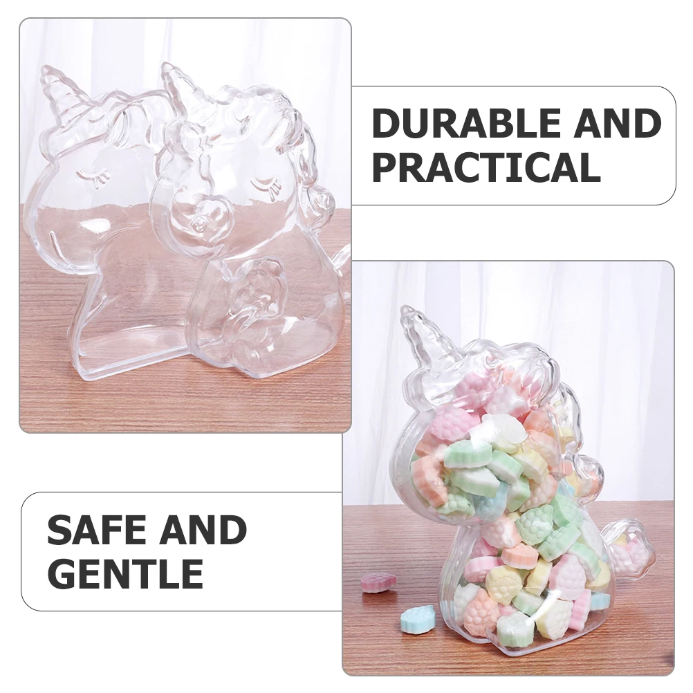 

8pcs C y Boxes Unicorn shaped Storage Wedding Gift Packaging Creative Festive Plastic Containers Party Supplies