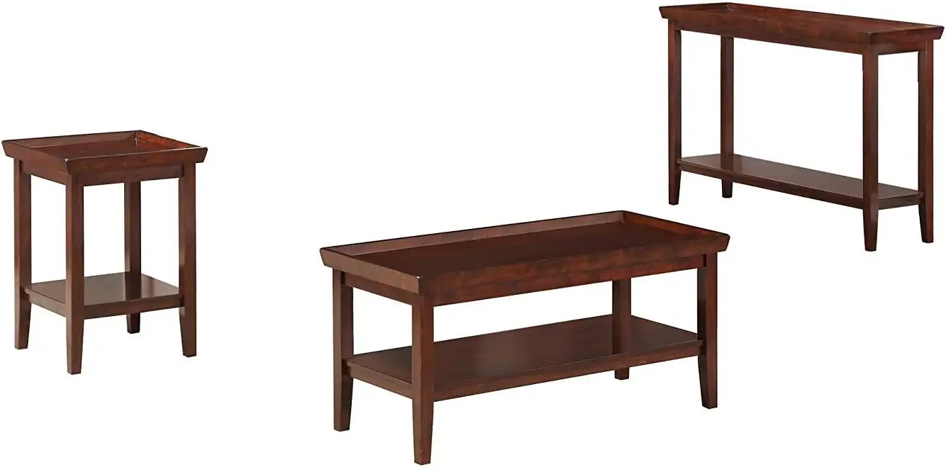 Ledgewood Coffee Table with Shelf, Espresso