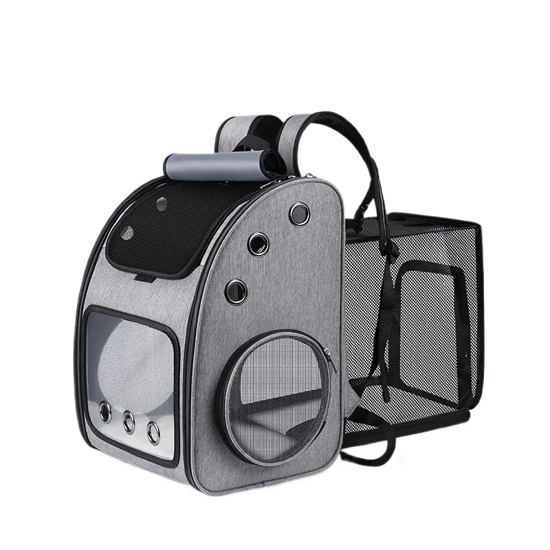 

Портативный рюкзак для собак, расширяемая большая дышащая сумка для кошек и собак