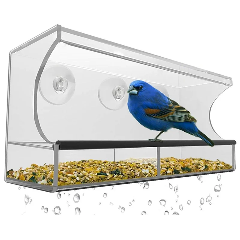 

A29M-Window Bird Feeder, Wild Bird Feeder, Transparent Window Bird Feeder, Exquisite Bird Watching Gift