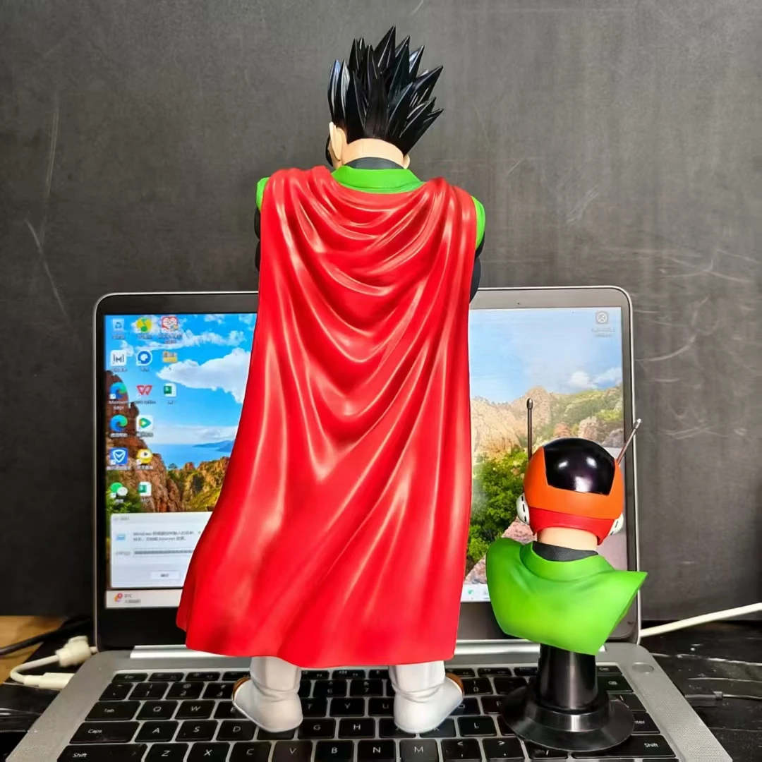 33 cm/13 Zoll Dragon Ball Anime Charaktere Superman Gohan Doppelkopf PVC Actionfigur Figur Modell Sammlung Dekoration