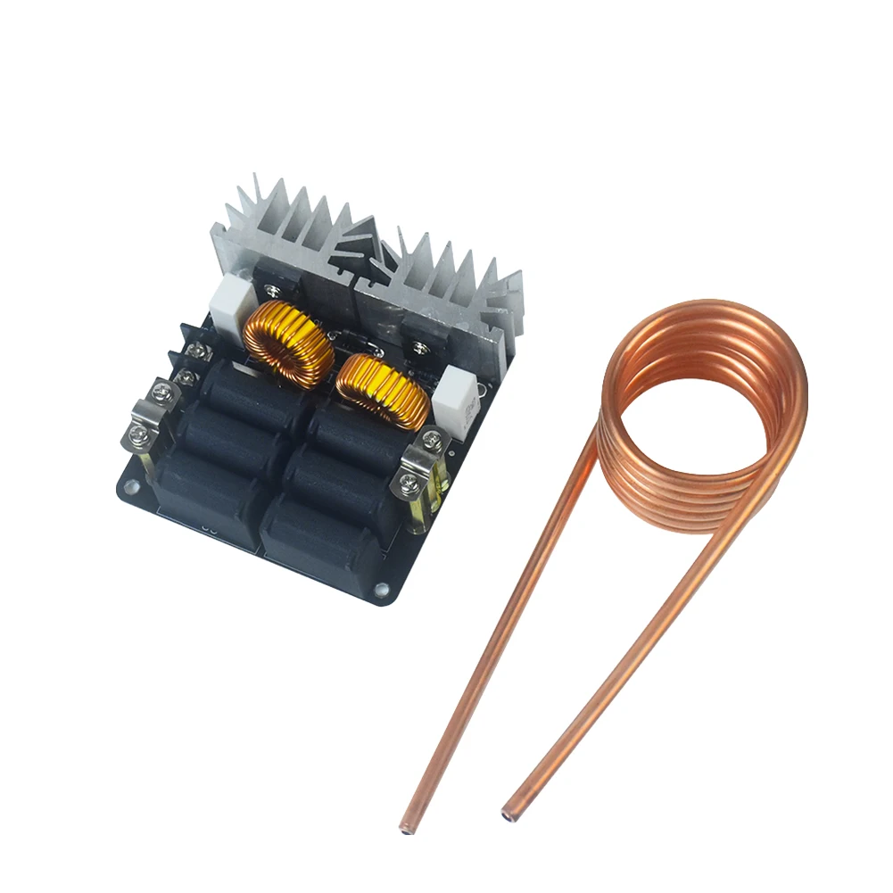 1000W ZVS Induction Heating Board Module 12-48V Low Voltage Heater Low Voltage Heating Module for DIY Hardening Annealing