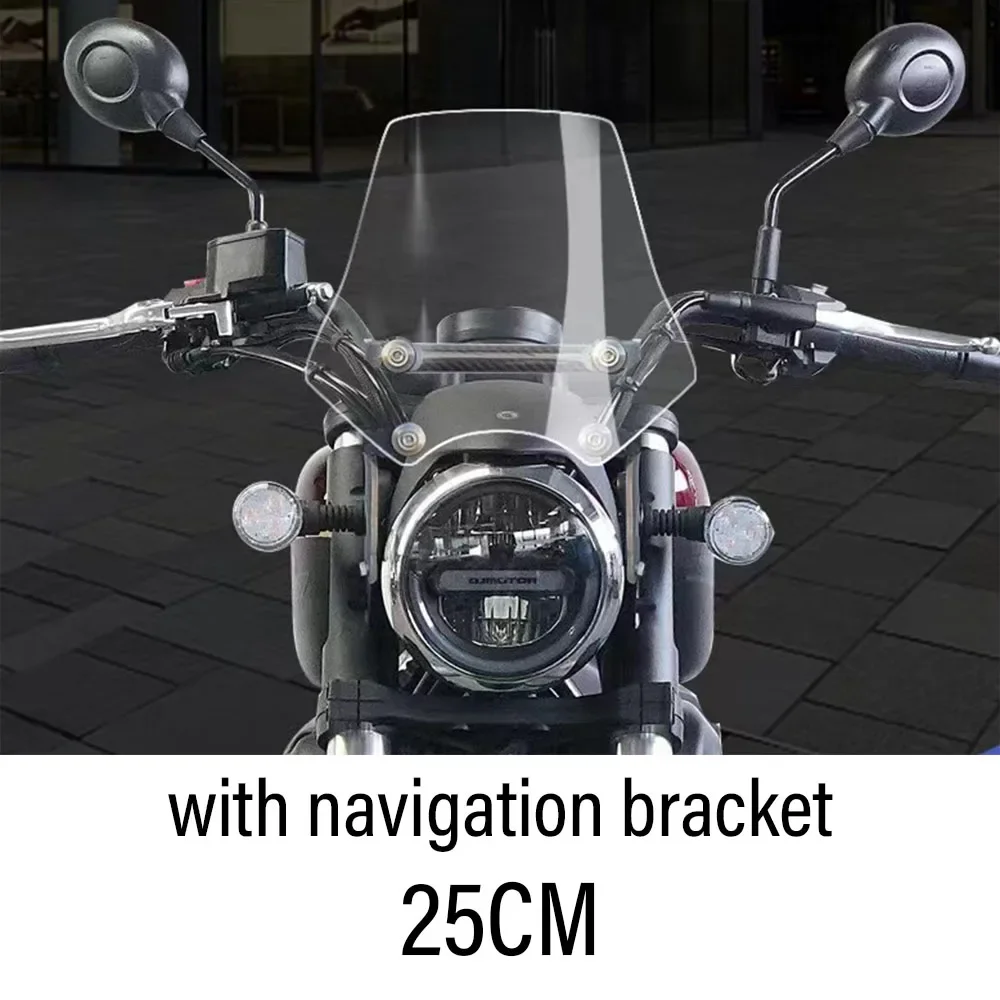 QJMOTO SRV300 SRV125 SRV250 Sports Wind Deflector Suitable for QJMOTO 125 250 300 Windshield Modification Accessories
