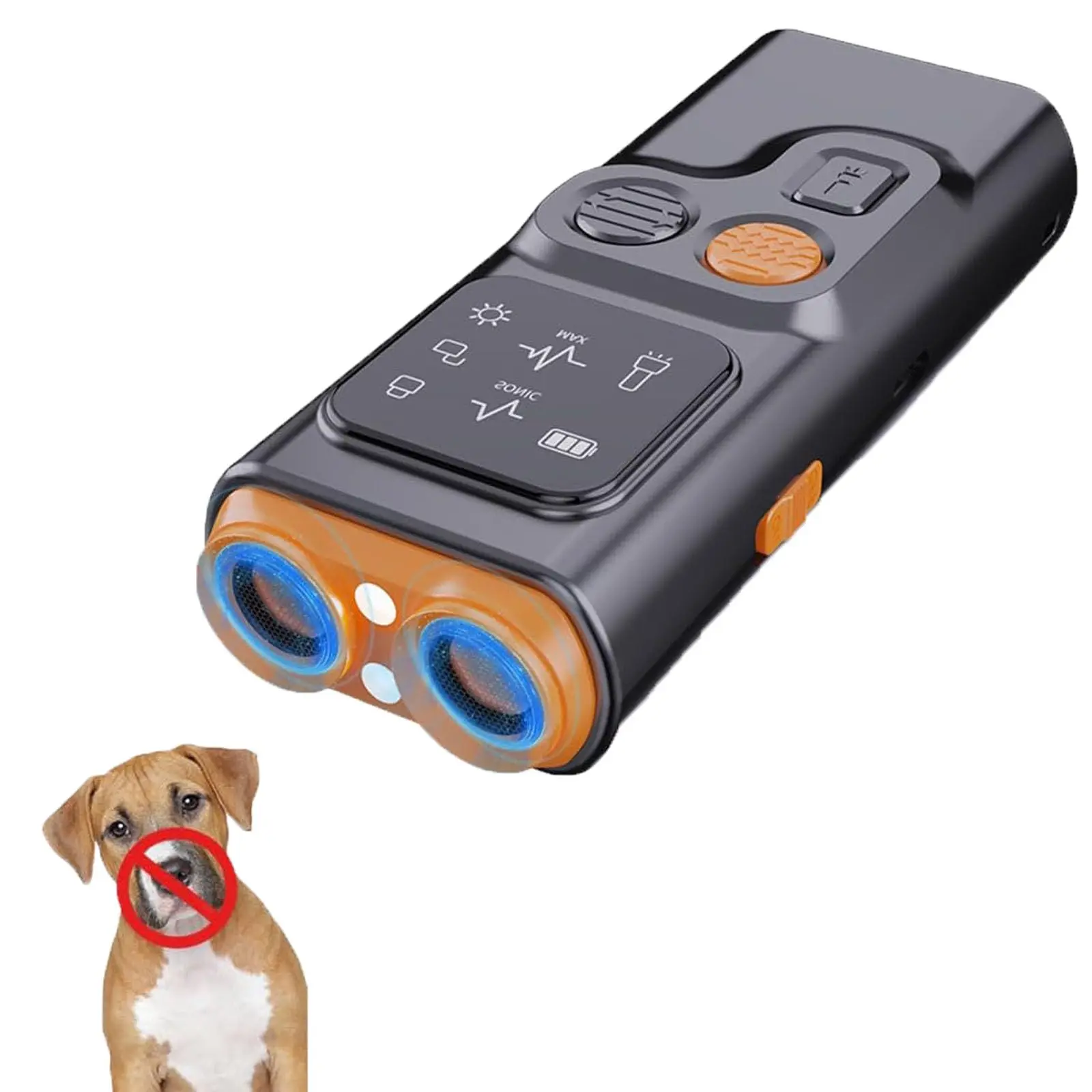 

Bark Guard Pro 2025, Anti Barking Device for Dog, LED Flashlight, Customizable Training Modes, Long-Lasting Rechargeable Battery