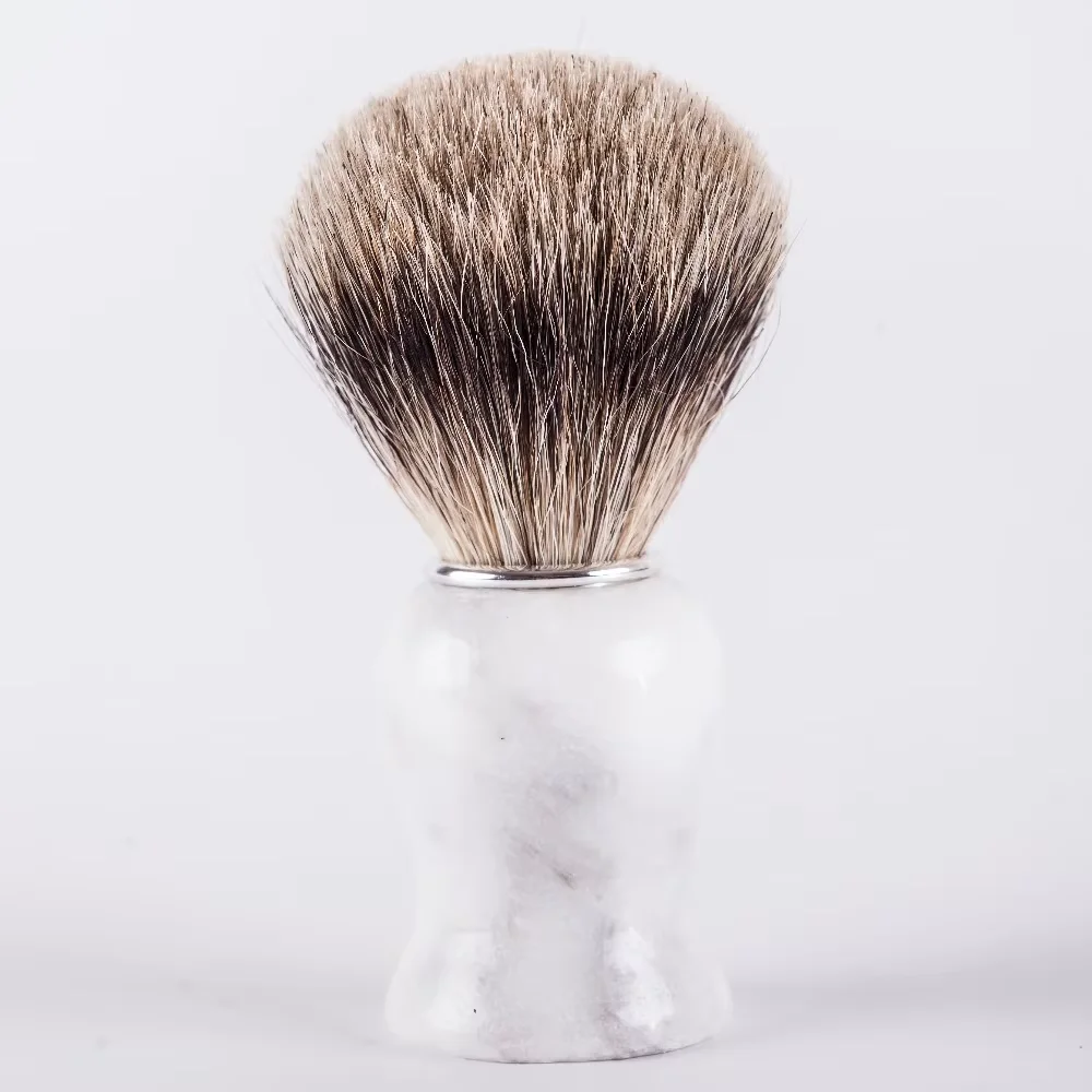 

ArtSecret Men's Premium Shaving Brush Pure Badger Hair & Yaqi Marble Handle Barber Beard Shave Soap Tool SV-585