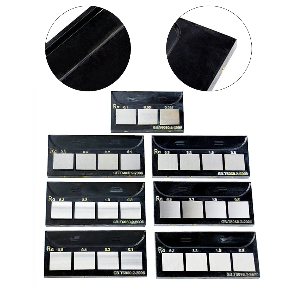 RA0.8-6.3 Roughness Comparison Sample Set 0.025-6.3 Μm Flat External Polishing 45 Carbon Steel-Surface Texture Gauge Instrument