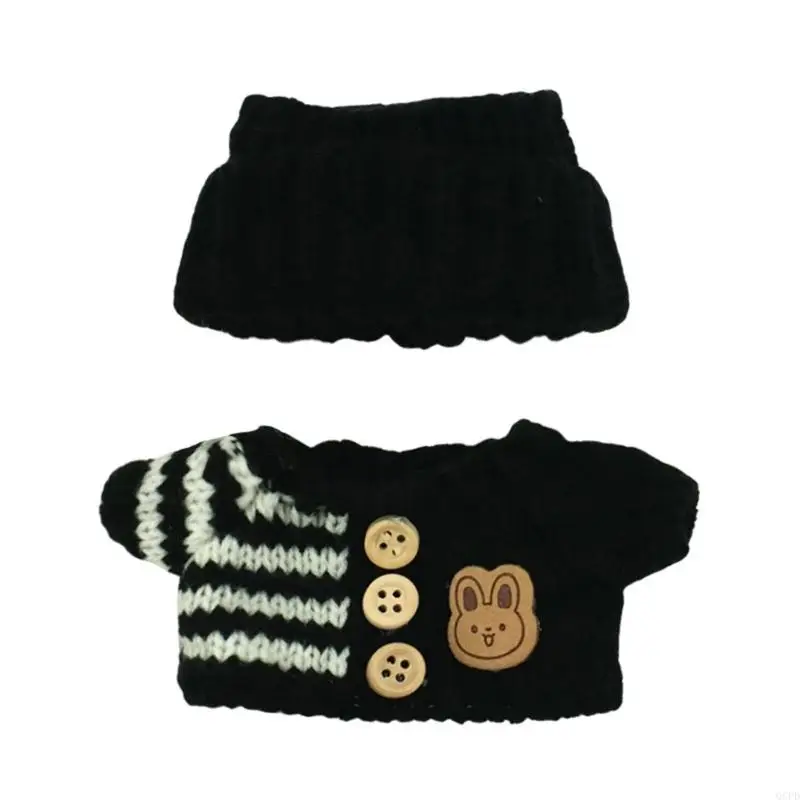 

Lovely Fleece Toy Outfit Package Hat Sweater Accessories For Display Decoration