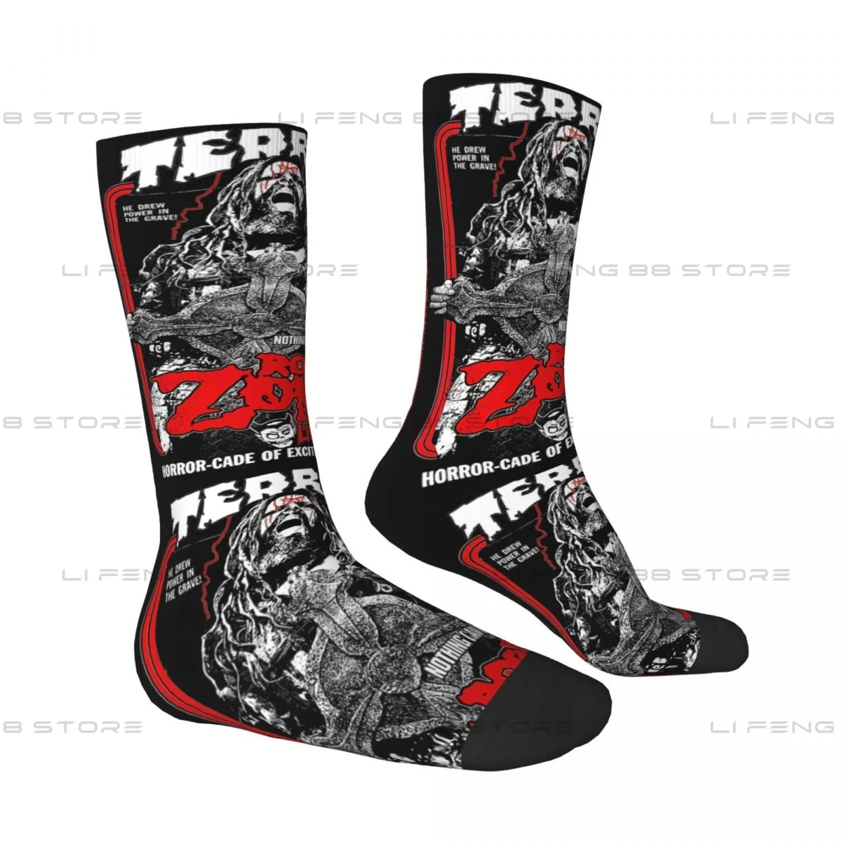 Rob Zombie  Creature Of The Walking Dead Men Women Socks Windproof Novelty Spring Summer Autumn Winter Stockings Gift