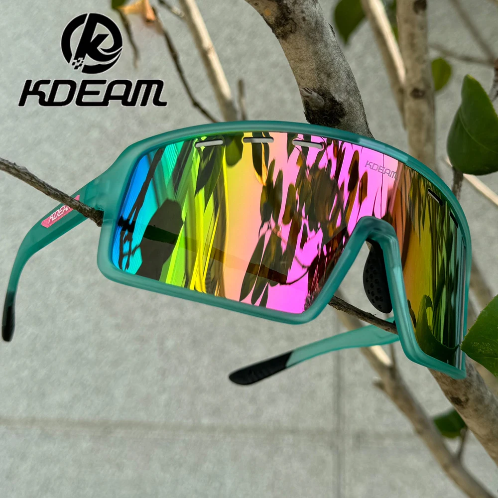 KDEAM Ultra Light TR90 Frame Polarized Men's Sunglasses Sports Glasses Windproof Anti-Glare Original Authentic Cycling Goggles