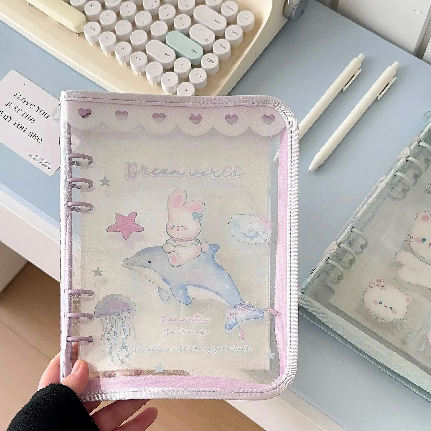 IFFVGX بولي كلوريد الفينيل A5 سستة الموثق حامل بطاقة الصور Kpop المعبود ألبوم الصور جمع كتاب القرطاسية المدرسية ألبومس الفقرة Fotos Port Foto sesuadda bard enferther #4