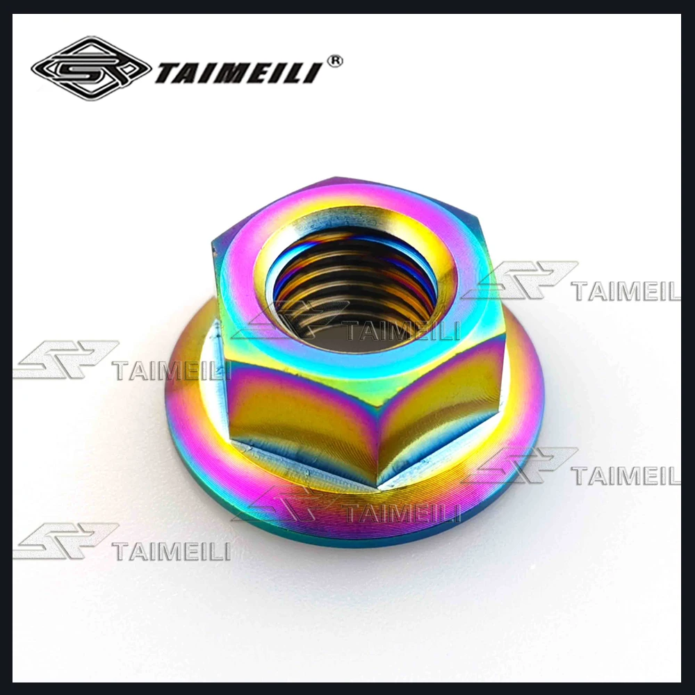 Titanium M5 M6 M8 M10 M12 M14 M16 Flange Nut Srew Bolts for Motorcycle