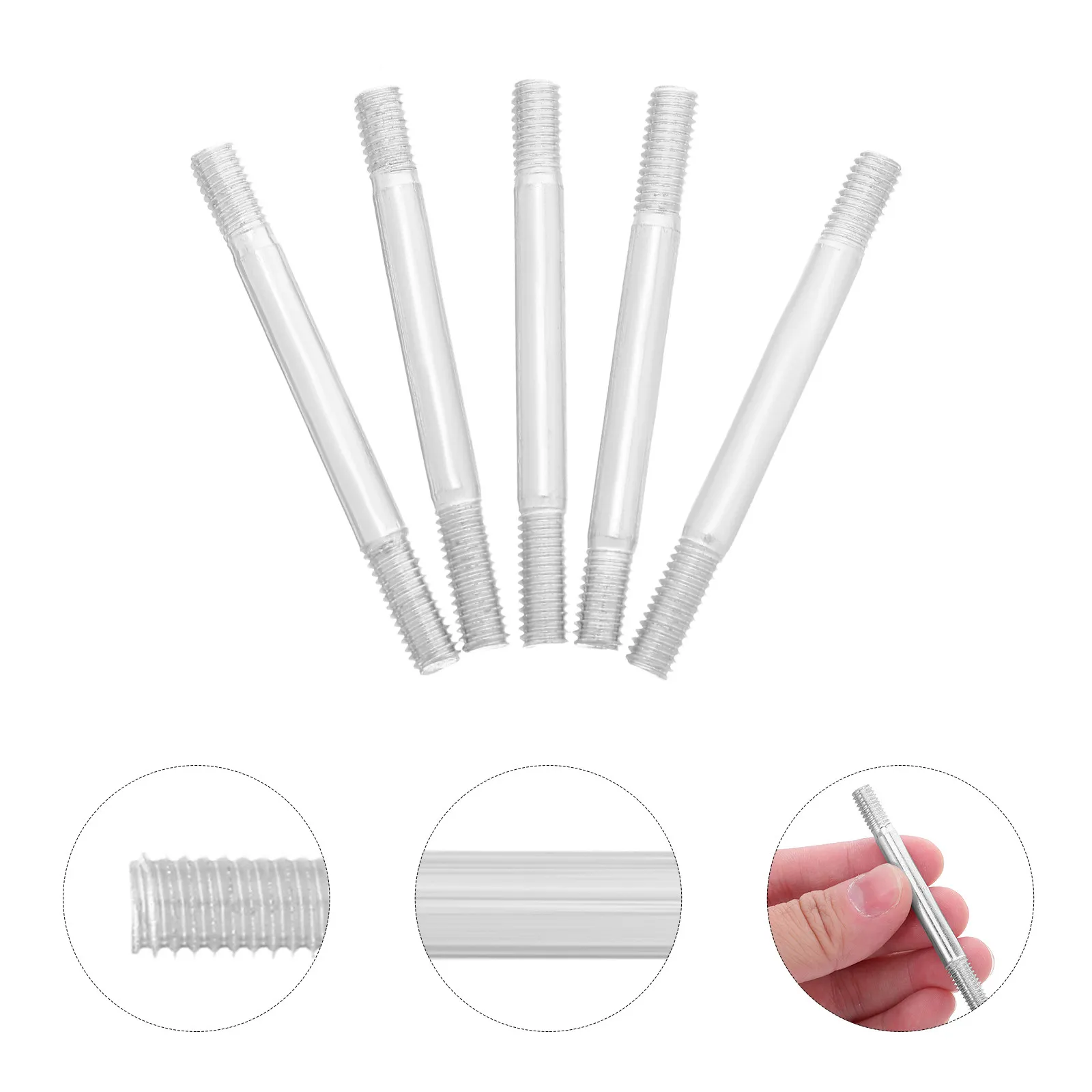 

10pcs Engine Mounting Screws M6 Double Ended Bolts For Automotive Exhaust Intake Manifold Anti-Vibration Alloy Replacement Studs